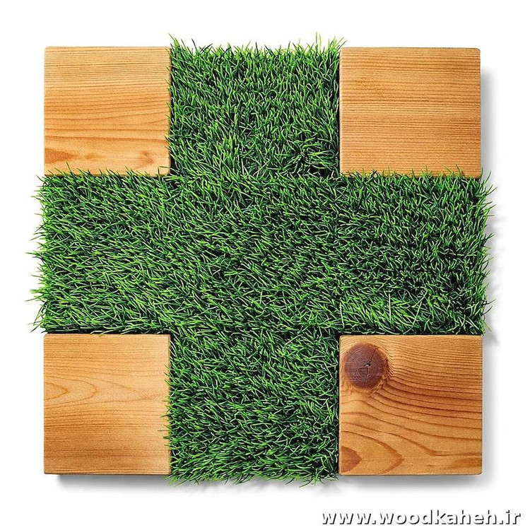 کفپوش چوب و چمن مصنوعی ۳۰×۳۰ | خرید تایل فضای باز